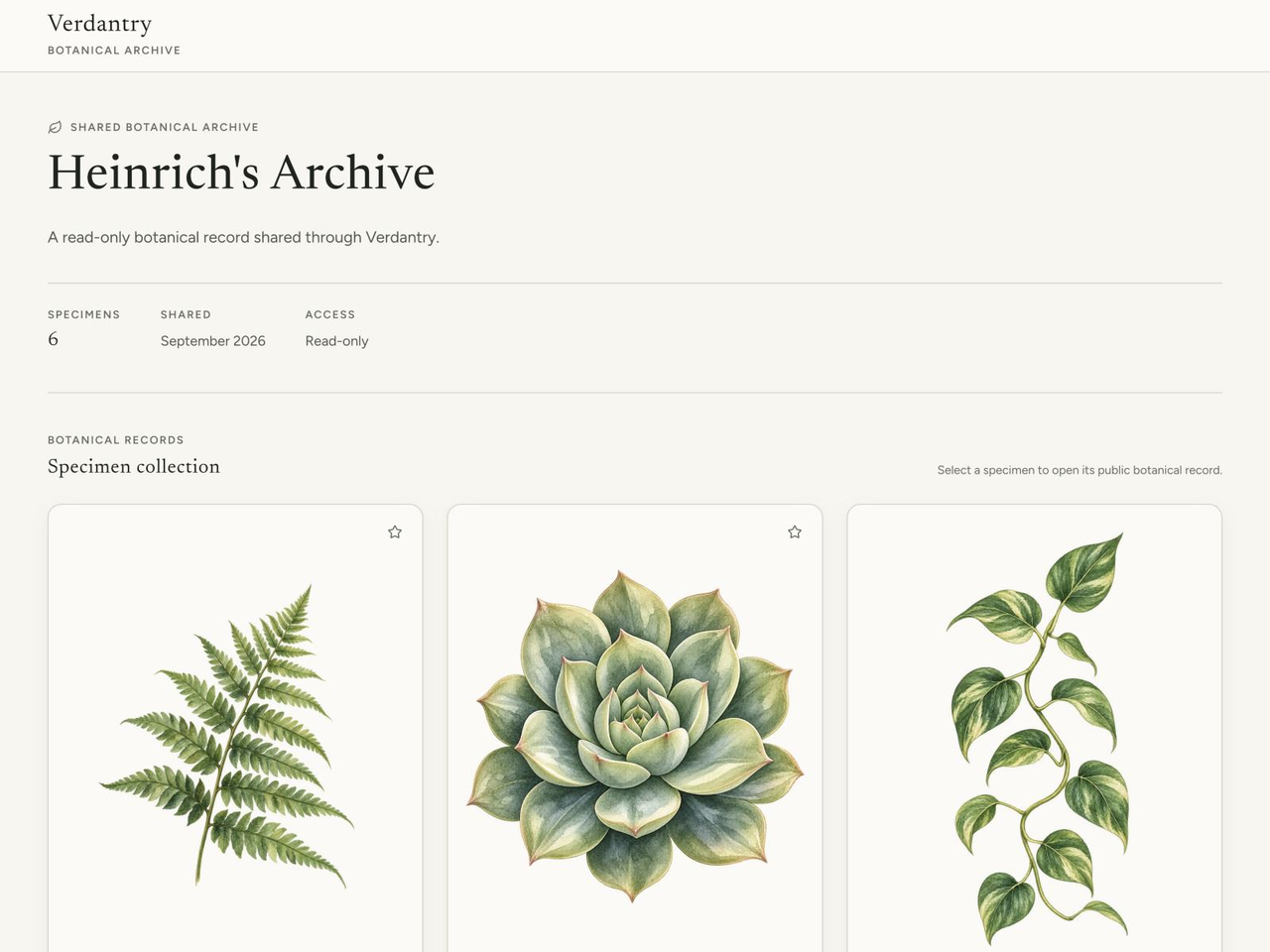 Preview of Verdantry - Botanical Diary with Care Reminders